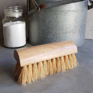 Eco Scrubbing Brush - Solid Wood & Tampico Fibres, household cleaning accessory